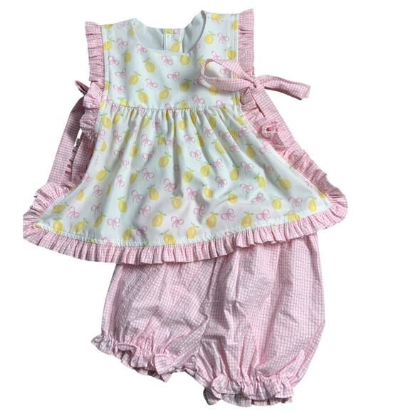 James & Lottie Abigail Bloomer/Banded Short‎ Set - Squeeze The Day NWT 3T